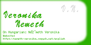 veronika nemeth business card